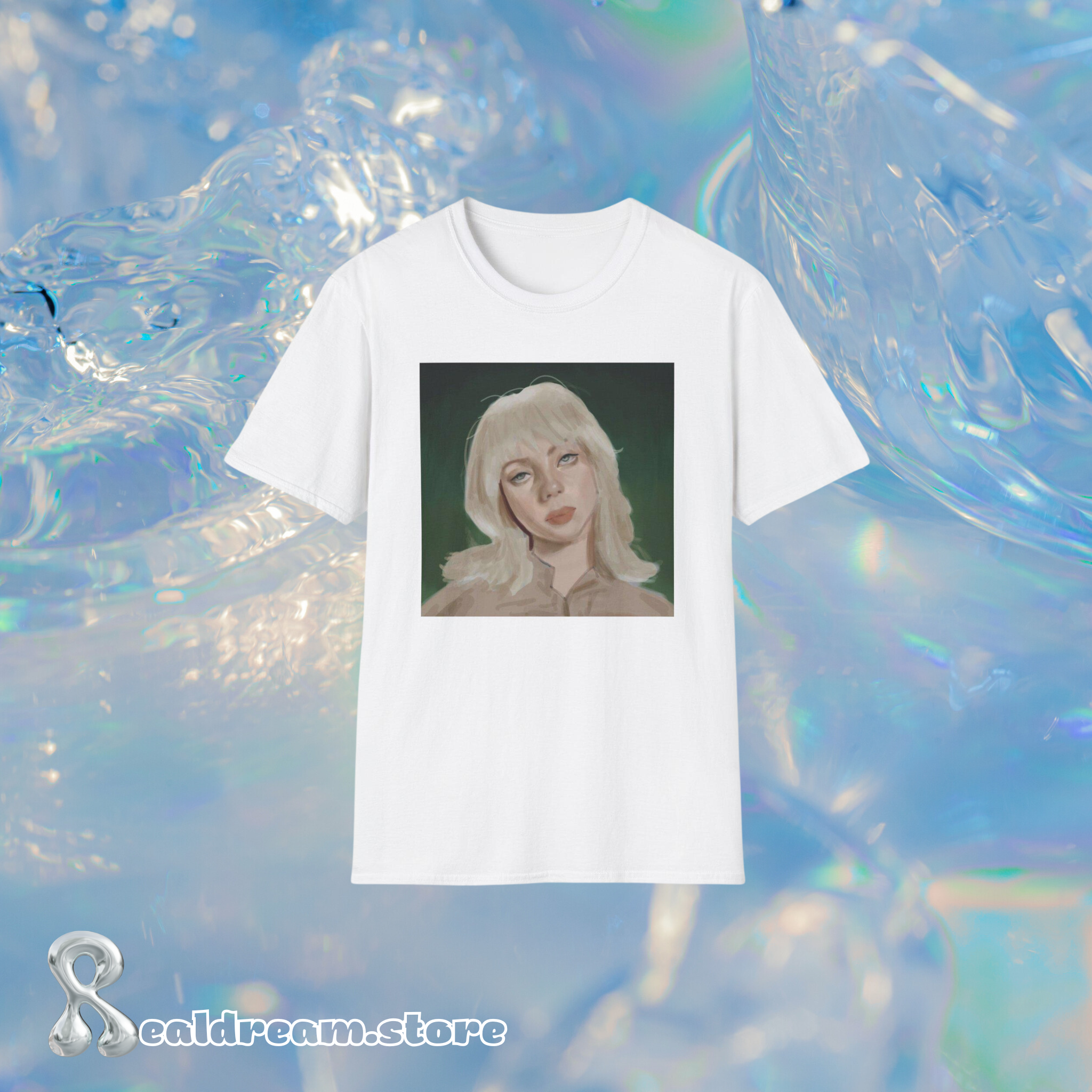 Billie Eilish Fan Art Unisex Softstyle T-Shirt